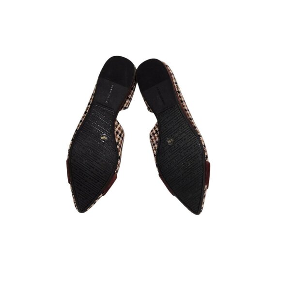 Alex Marie Womens Size 8.5 Houndstooth Dorsay Pointy Toe Flats Academia Preppy - Picture 7 of 9